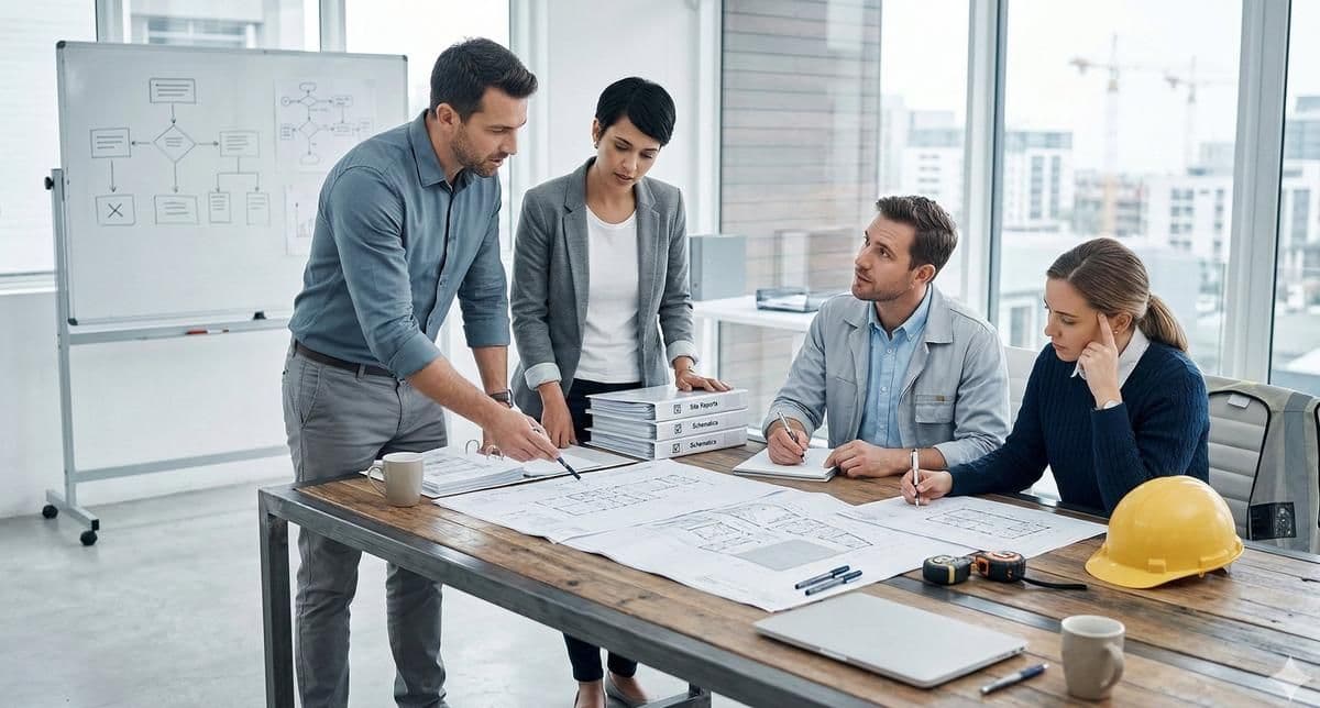 Projectteam in overleg