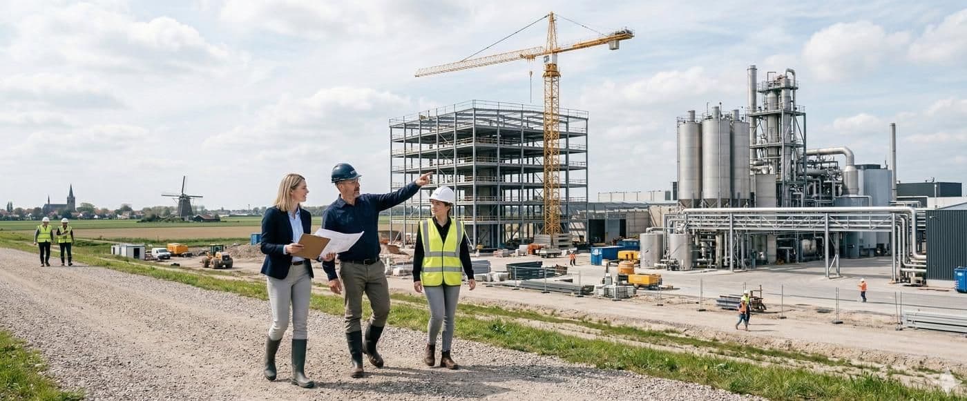 Team op locatie bij klant